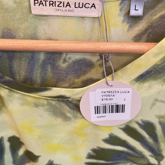 Patrizia Luca Blouse, Large, Yellow & Green - Picture 2 of 3
